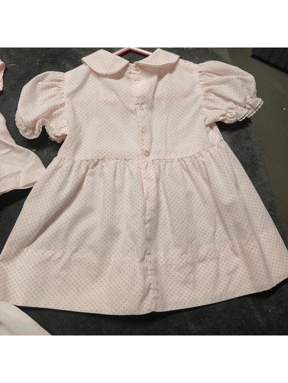 Lot Of 3 Vintage Baby Dresses Various Sizes